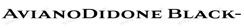 AvianoDidone Black字体转换